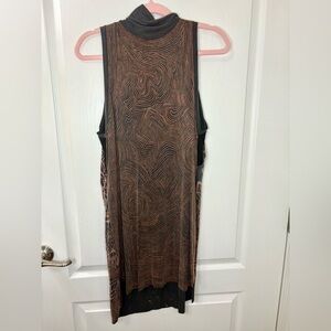 Lululemon LAB✨✨Black ATLIN DRESS✨Size 4✨NWOT✨ CUSTOM HAND PAINTED❤️❤️❤️